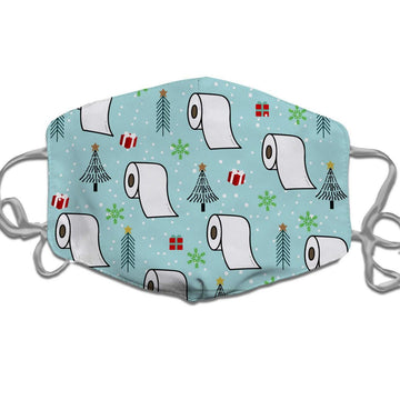 Toilet Paper Christmas Face Mask - DucG