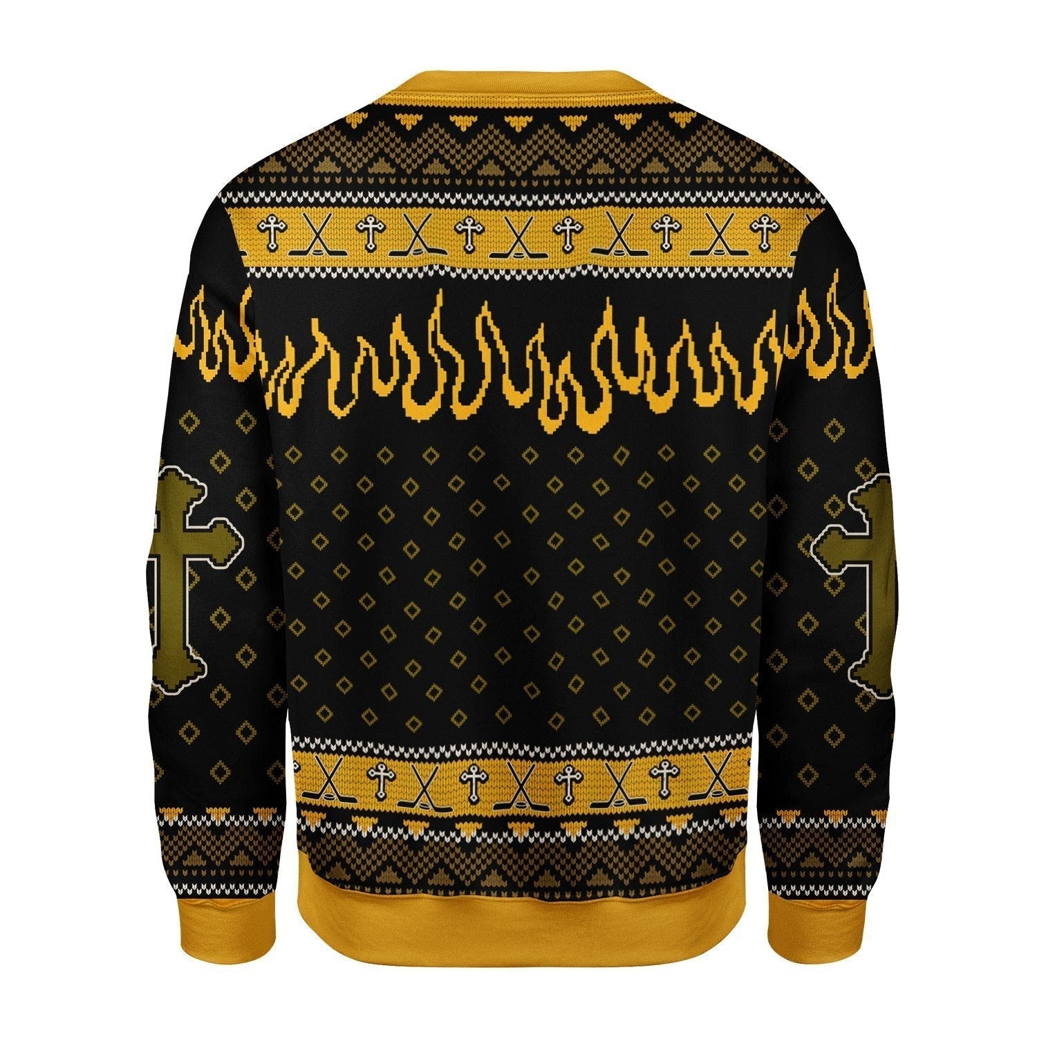 Gearhomies Christmas Unisex Sweater Jesus Saves Hockey 3D Apparel