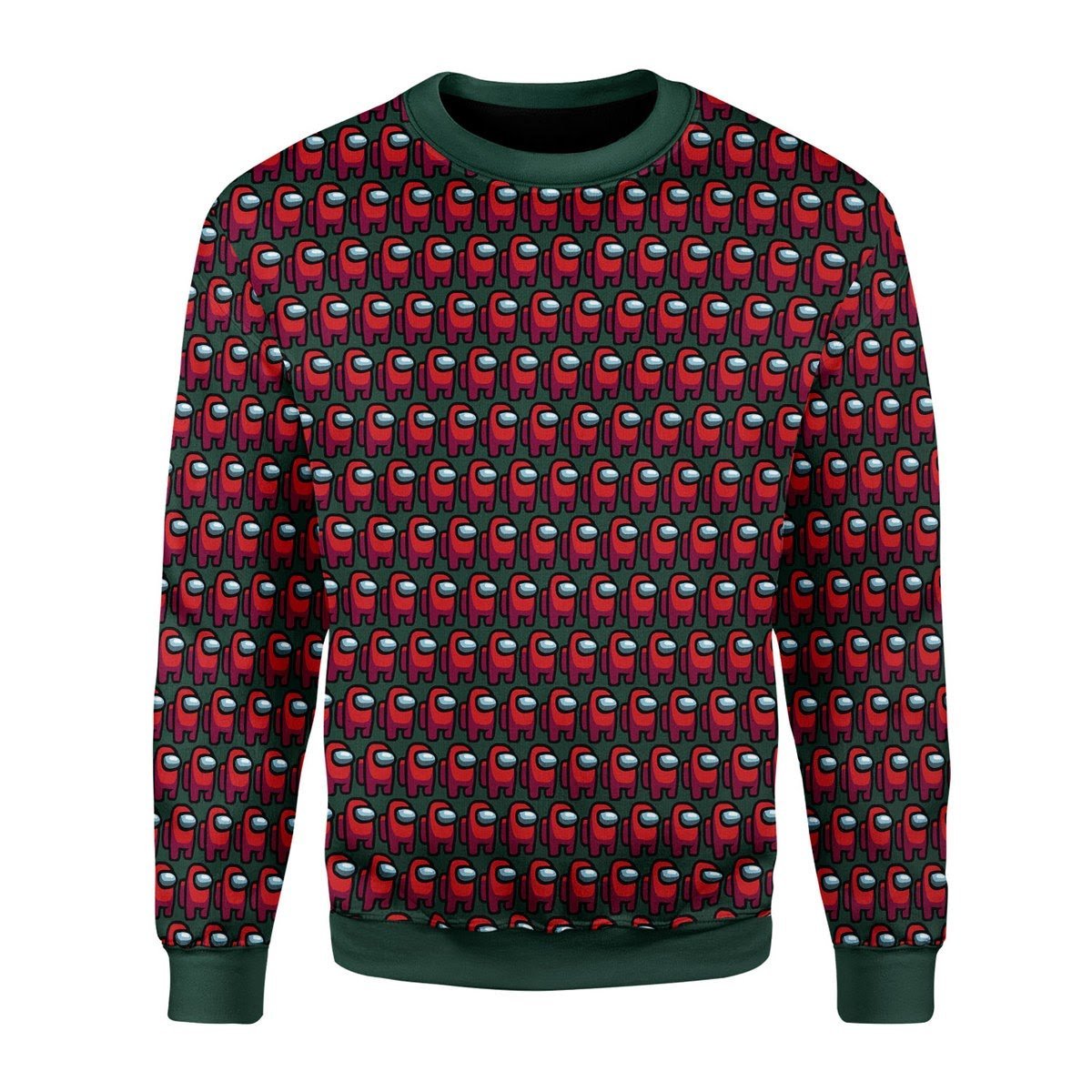 Gearhomies Christmas Unisex Sweater Red Among Us 3D Apparel