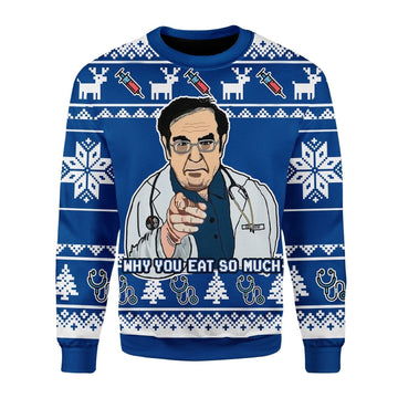 Gearhomies Christmas Unisex Sweater Dr. Nowzaradan Ugly Christmas 3D Apparel