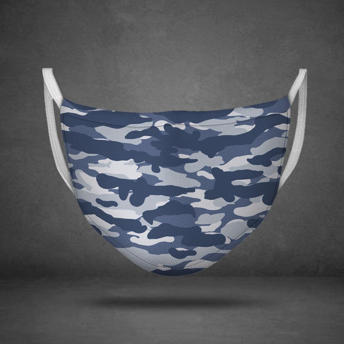 Urban Blue CAMO Face Mask - OodieGang