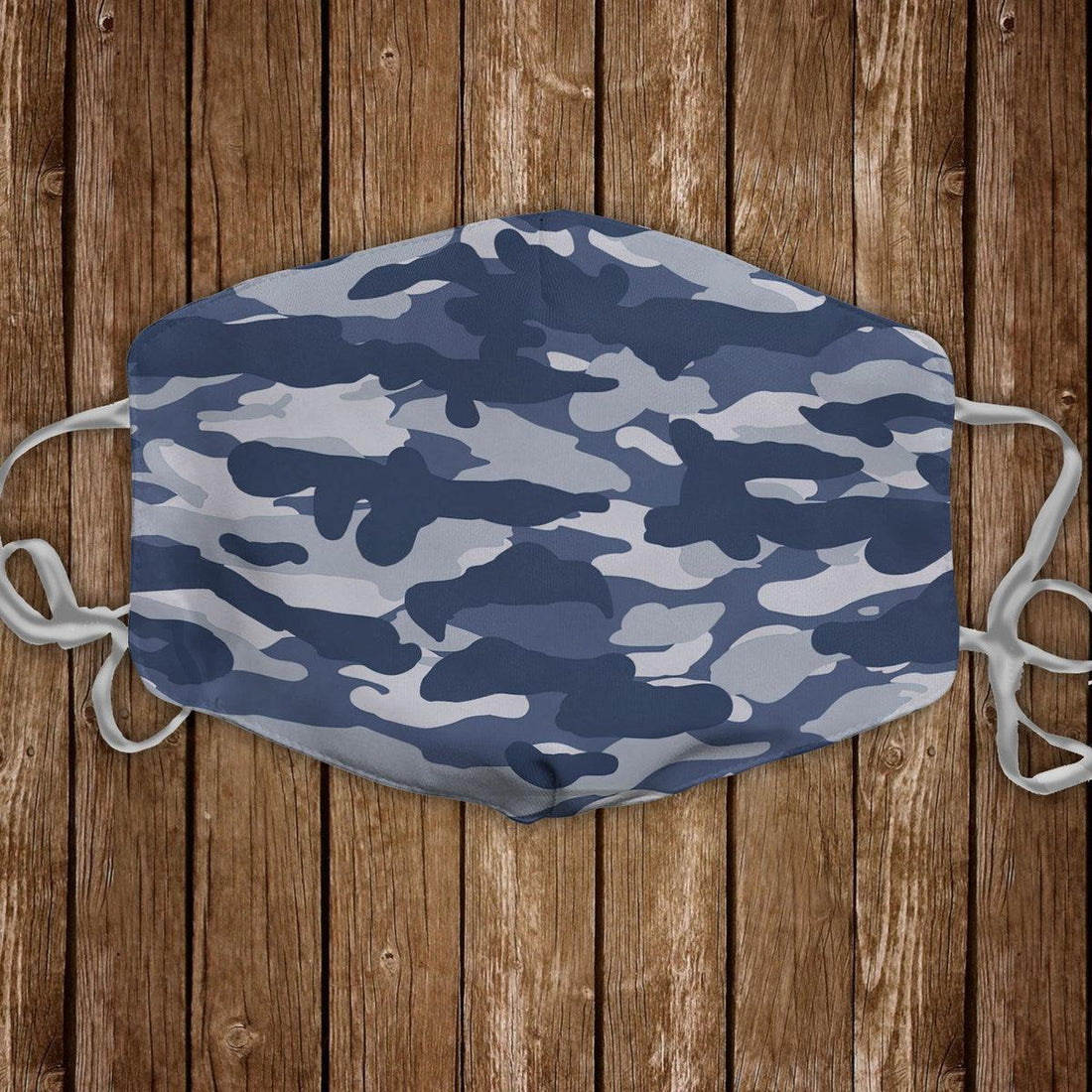 Urban Blue CAMO Face Mask - OodieGang