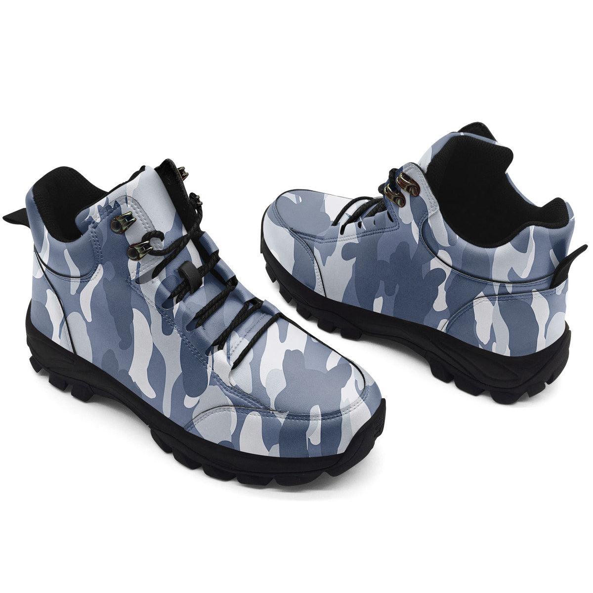 Urban Blue CAMO Hiking Shoes - OodieGang