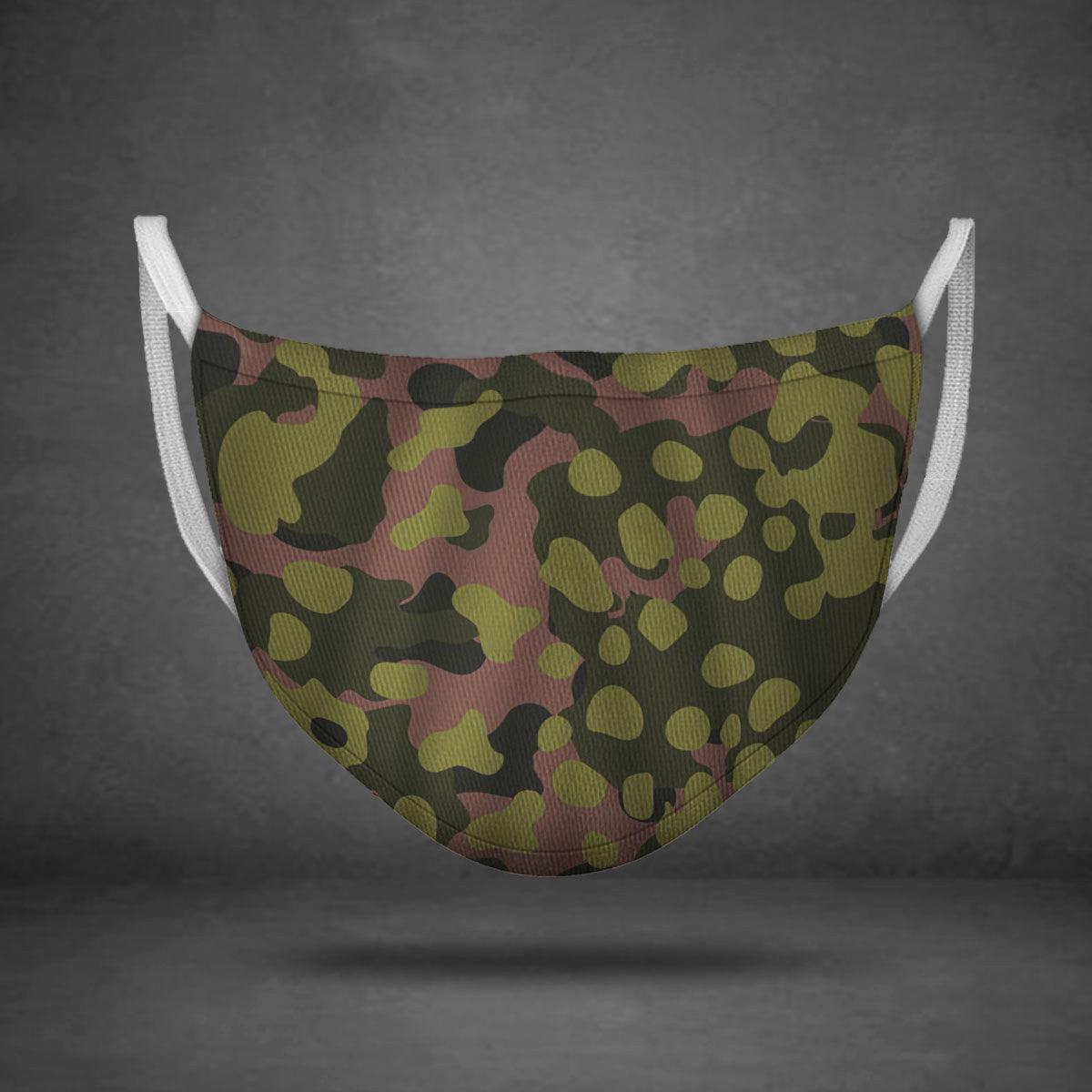 Waffen SS Type II M42 Oakleaf A Smock Dark Variant Face Mask - OodieGang