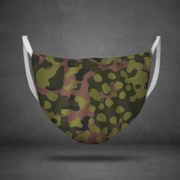 Waffen SS Type II M42 Oakleaf A Smock Dark Variant Face Mask - OodieGang