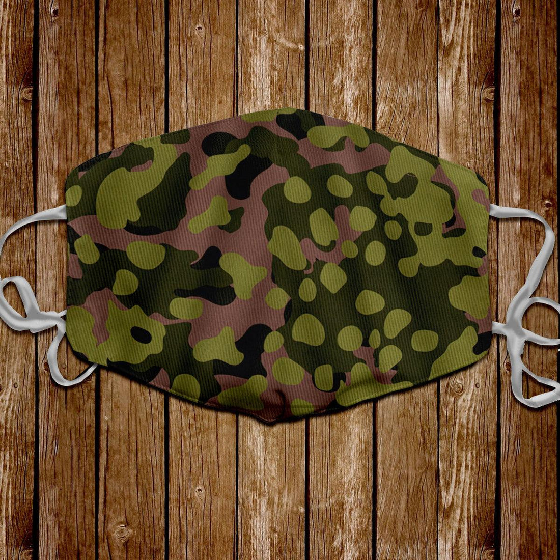 Waffen SS Type II M42 Oakleaf A Smock Dark Variant Face Mask - OodieGang