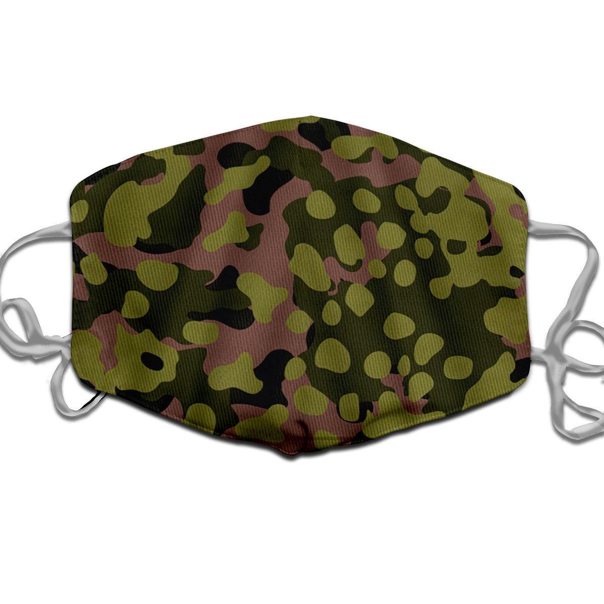 Waffen SS Type II M42 Oakleaf A Smock Dark Variant Face Mask - OodieGang