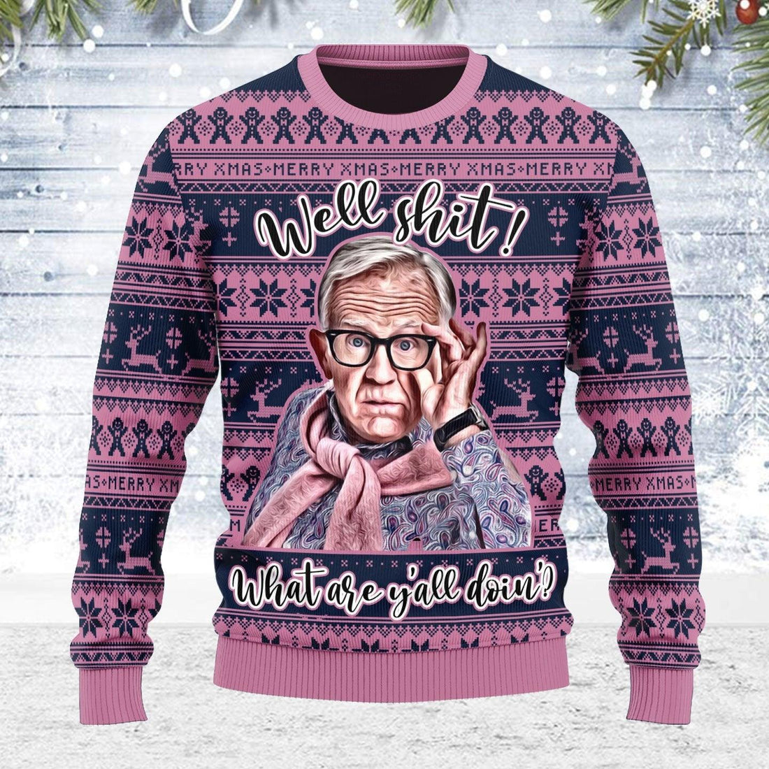 Well Shit Ugly Christmas Sweater - OodieGang