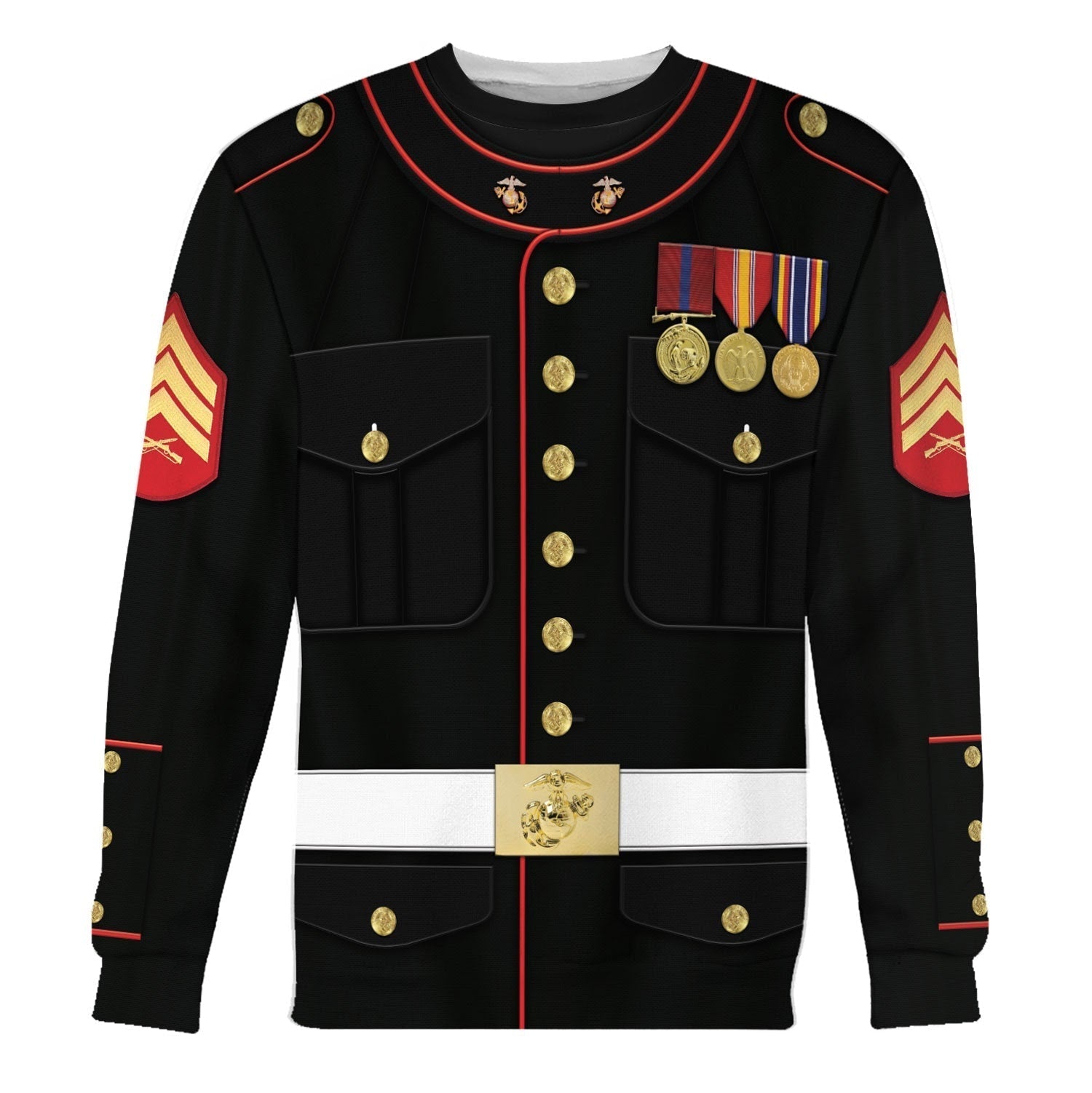 Personalize Rank and Branhches Marine Corp Blues Uniform
