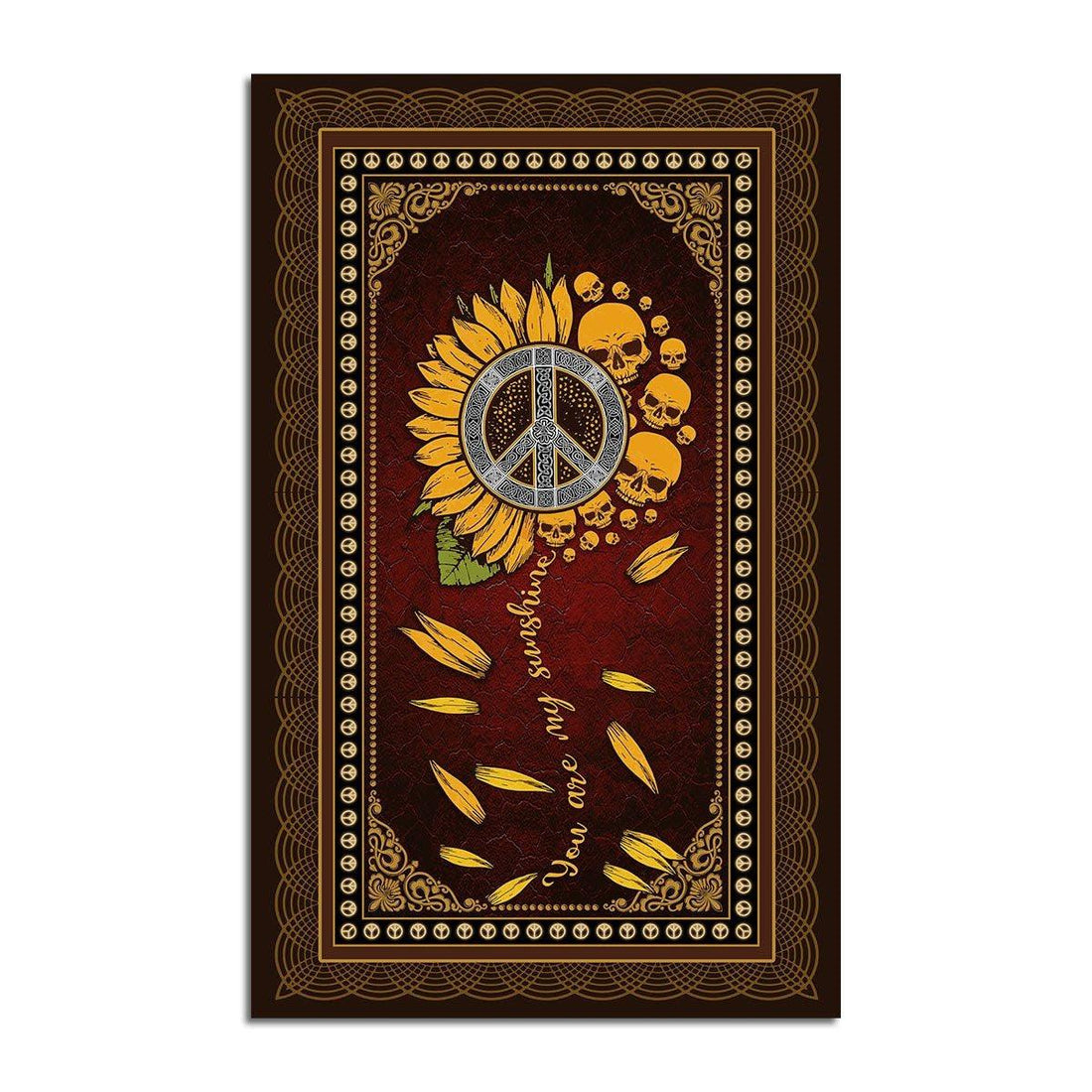 You Are My Sunshine Hippie Skull Rug - DucG