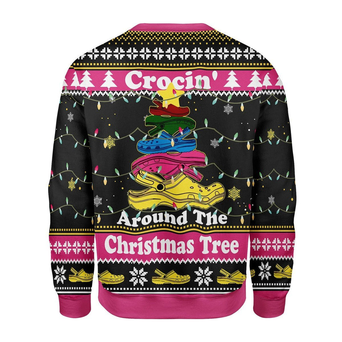 Gearhomies Christmas Unisex Sweater Crocin' Around The Christmas Tree 3D Apparel